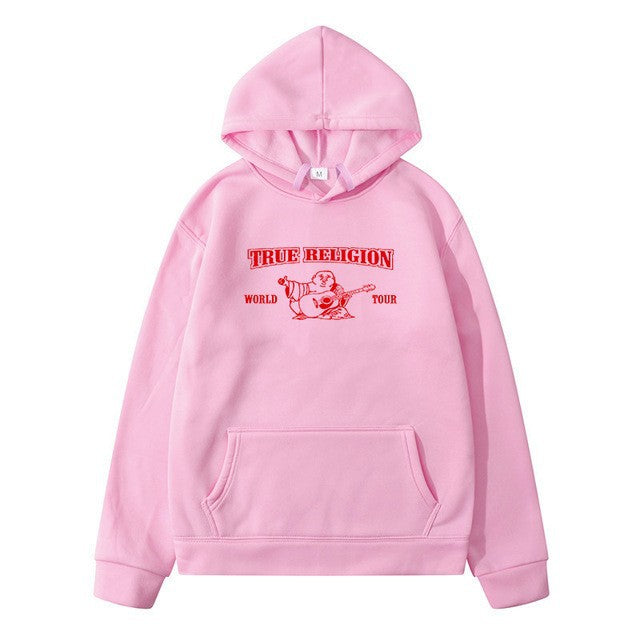 Hoodie with Print Pattern, Casual, Men's Pullover Sweatshirt