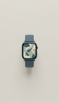 Reloj inteligente azul acero