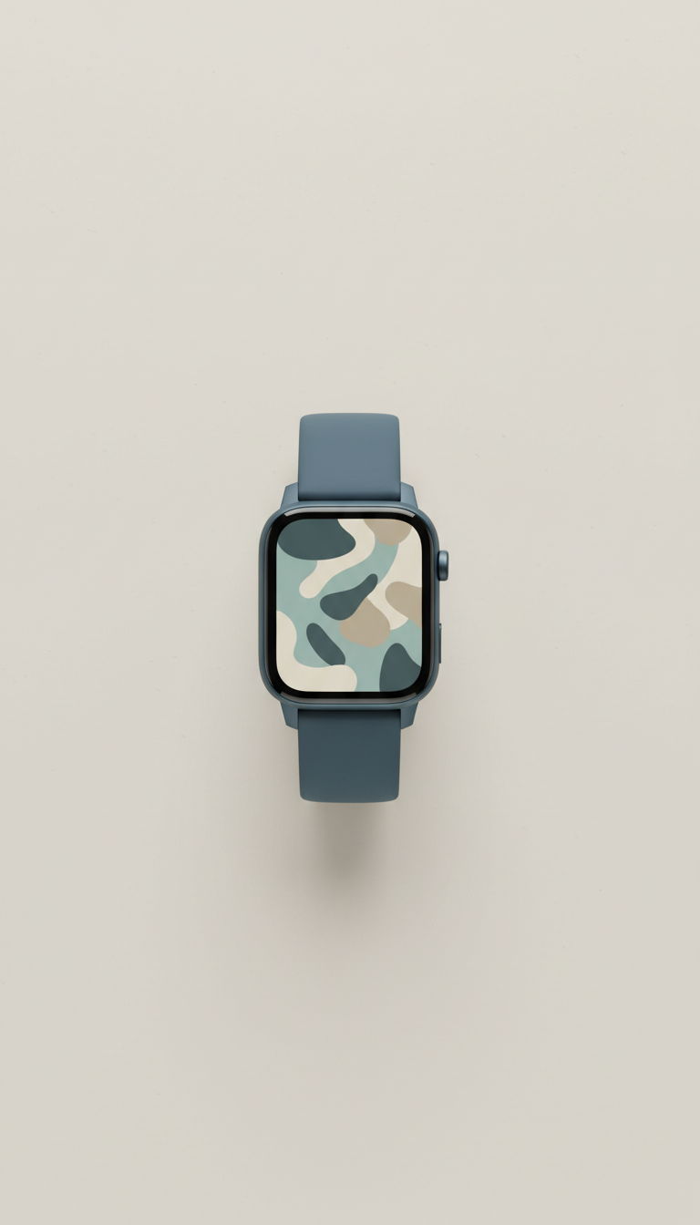 Reloj inteligente azul acero