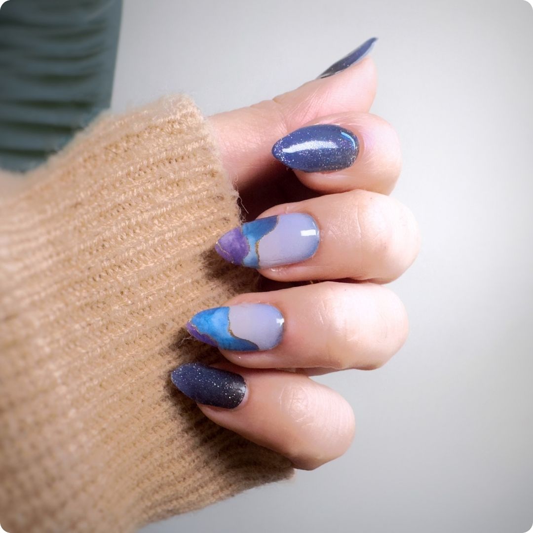 Láminas de Gel - Mystic Marble - Nooves Nails