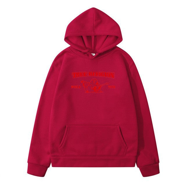 Hoodie with Print Pattern, Casual, Men's Pullover Sweatshirt