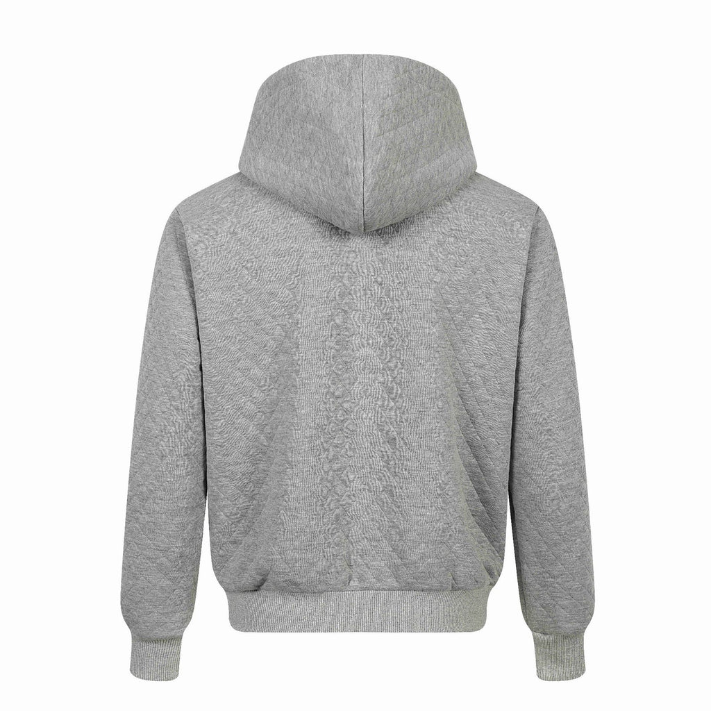 Long Sleeve Embroidered Hooded Zipper Hoodie for Men