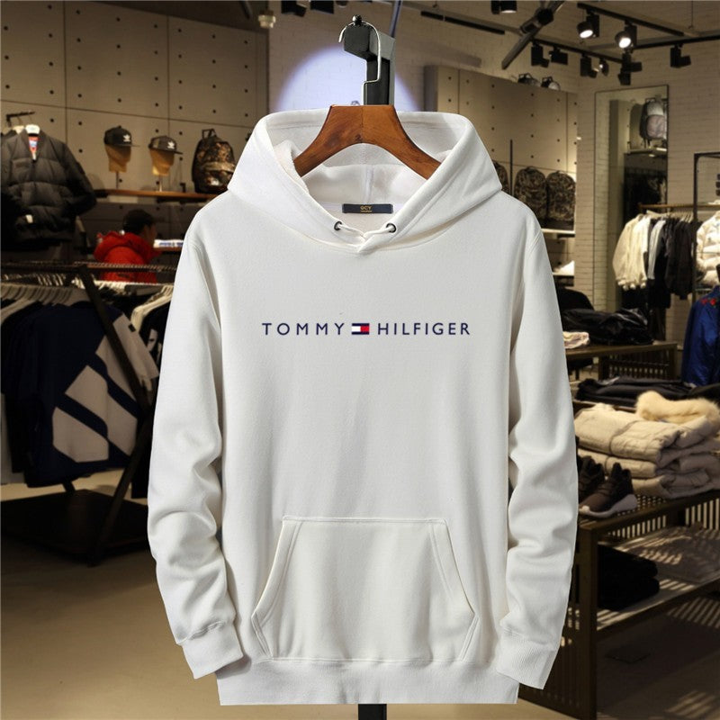 Men's Fleece Hoodie, Casual Print Hooded Sweatshirt, Streetwear Style, Outerwear