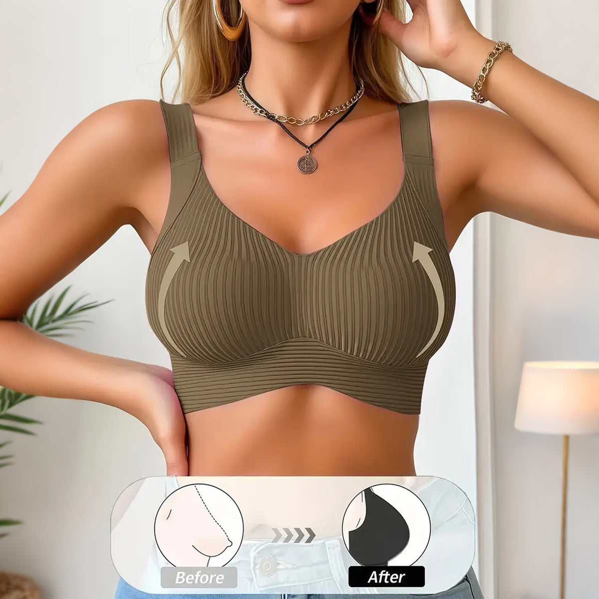 Gather seamless bra full cup