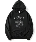 Crow Print Hoodie Sweatshirt Men's Casual Sportswear