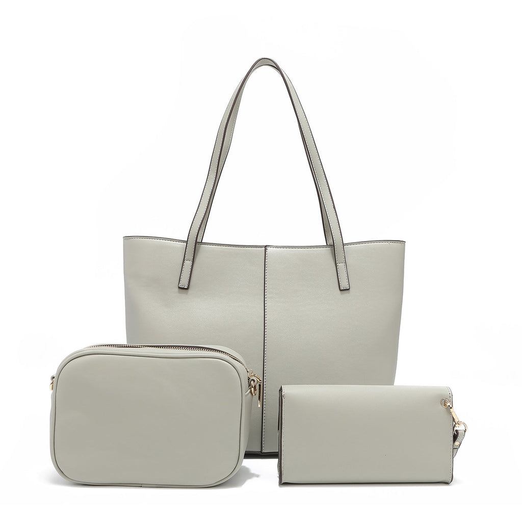 CONJUNTO DE 3 PIEZAS (BOLSO SHOPPER, BANDOLERA, ESTUCHE)