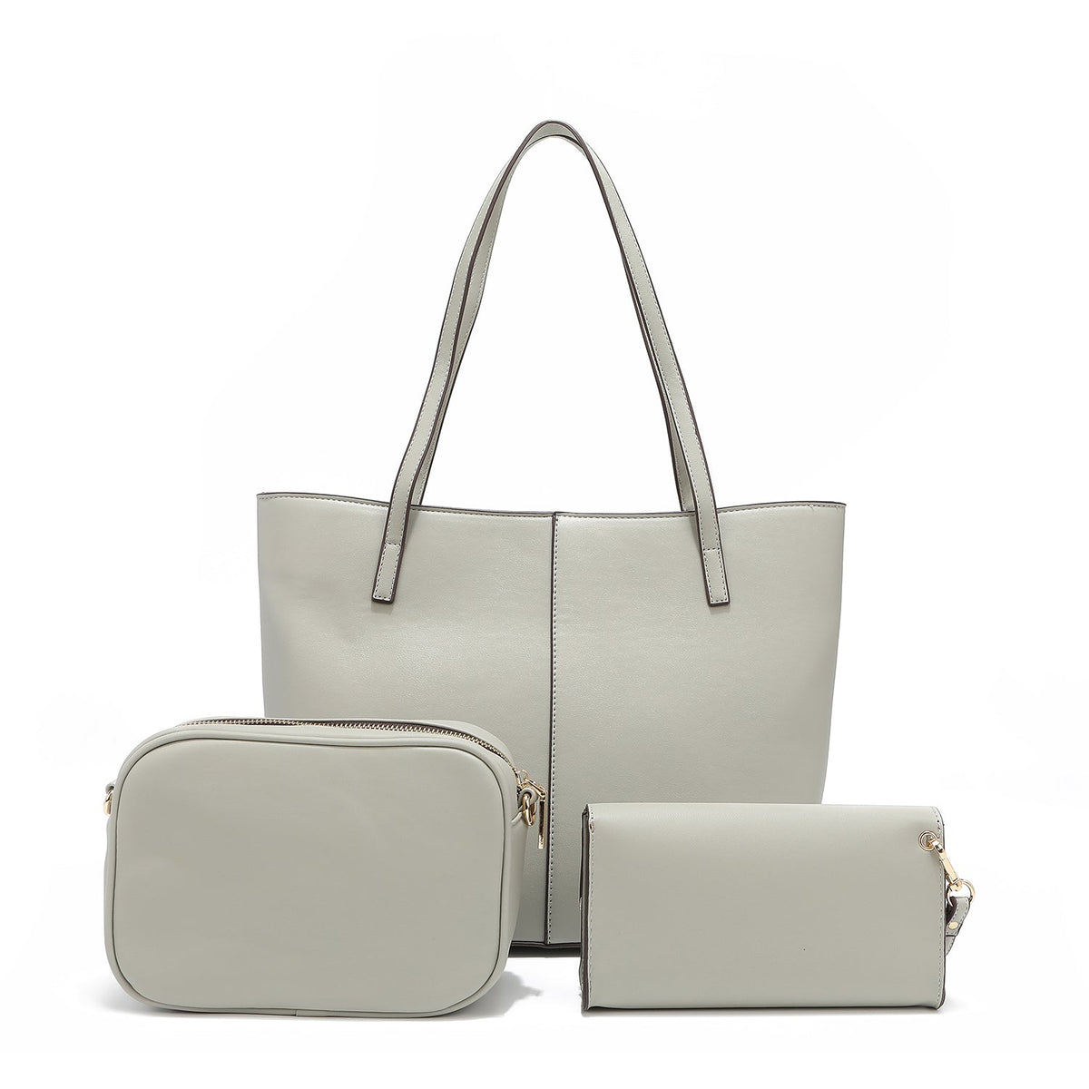 CONJUNTO DE 3 PIEZAS (BOLSO SHOPPER, BANDOLERA, ESTUCHE)