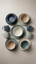 Juego vajilla cerámica bruma porcelana