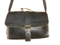 Bolso redondo de hilo blanco