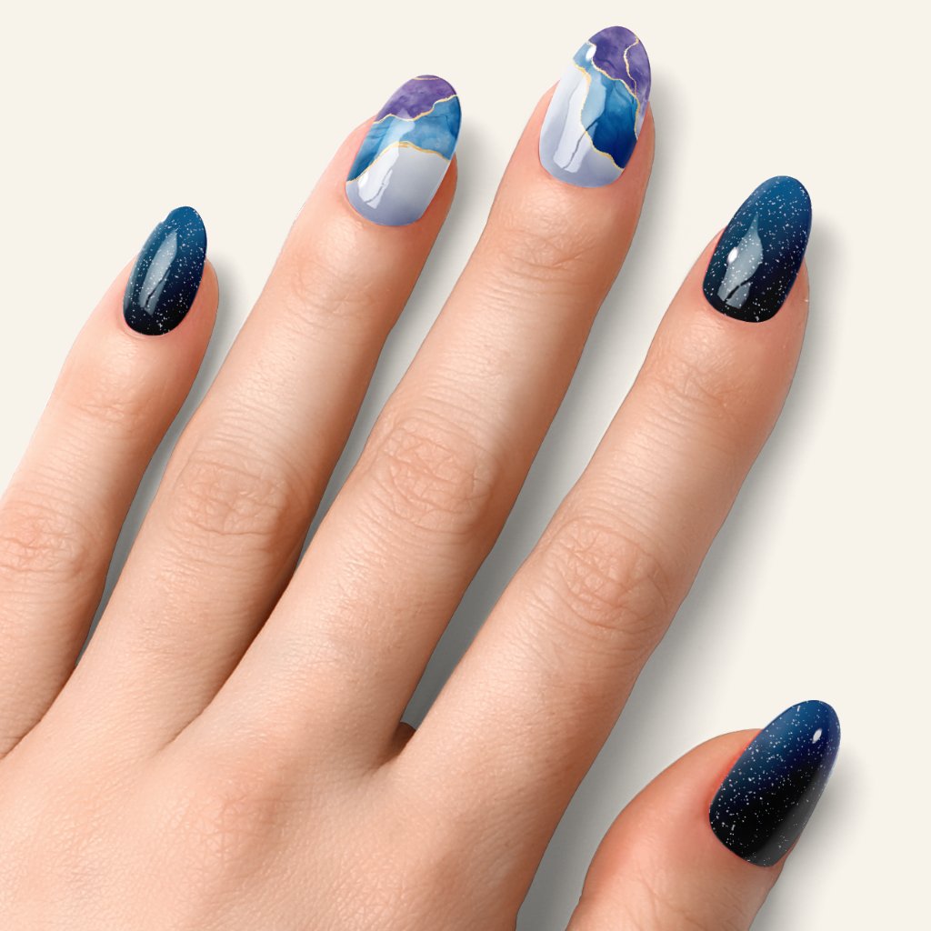 Láminas de Gel - Mystic Marble - Nooves Nails